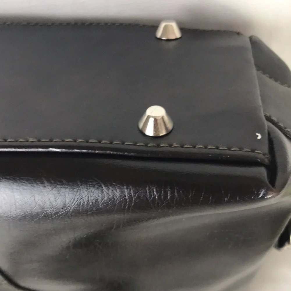 Denali faux leather brown laptop bag